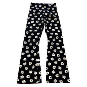 Old Navy Built In Tough Floral Daisy Flare Leg Yoga Pants Youth Large
